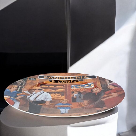 Guy Buffet Tuscan Storefronts Panetteria Porcelain Dinner Plate Made in Germany - Picture 9 of 9